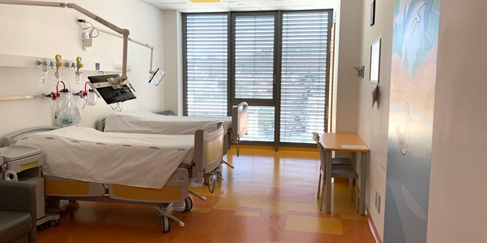 Il reparto di degenza del Centro Regionale di Diabetologia Pediatrica